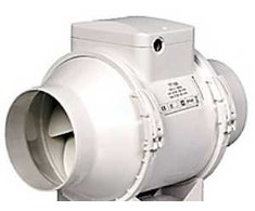 Duka Ventilation Kanalinis ventiliatorius EL 100 TT, Ø100 mm, baltas