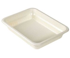 Duni Dėklo meniu 1 skyriaus pluošto indelis 1300 ml 227 x 178 x 45 mm 180 vnt./indelis