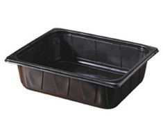 Duni Dėklas 1/2 GN 5050 ml 325x265x80 mm PP juodas (96 vnt./dėžėje)