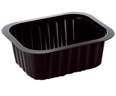Duni Padėklas 1 skyriaus 1/8 GN 470 ml 138x114x53 mm PP juodas, 300 vnt./dėžėje