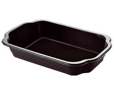 Duni 1 skyriaus išsinešimo dėklas 1/4 GN 1200 ml 250x159x43 mm PP juodas, 246 vnt. dėžėje