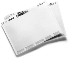 Plakatas Durable Įdėklas lentynos priekiniam kraštui ir etikečių laikikliui 200x37 mm - (20 lapų x 3 vnt.)