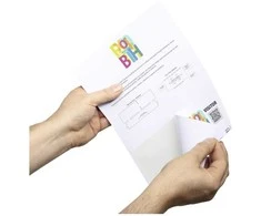 Durable DURABLE VISITOR BADGE Namesschilder mit EURO-Lochung 100Stk