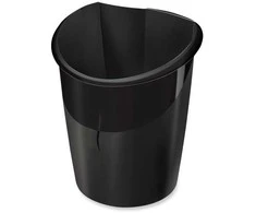 Šiukšlių dėžė „Cep Ellypse Greenspirit“ pagaminta iš perdirbto plastiko, juoda