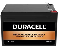 Duracell 12 V 12 Ah VRLA akumuliatorius, sandarus švino rūgšties (VRLA), 12 V, 12 Ah, 12000 mAh, 144 Wh, juodas