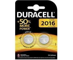 Duracell baterijos, Electronics CR2016, 2 vnt.