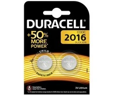 Duracell baterijos, Electronics CR2016, 2 vnt.