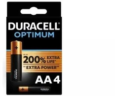 Duracell OPTIMUM LR6 AA elementai OP1500, 4 vnt.