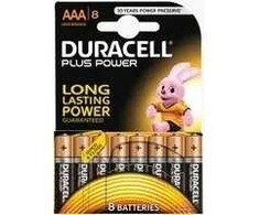 Duracell baterijos - AAA - 1,5 V - „Plus Power“ - 8 vnt. pakuotėje