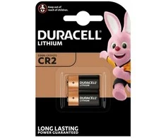 Duracell CR2, Vienkartinės baterijos, CR2, Ličio, 3 V, 2 vnt., Cilindrinės