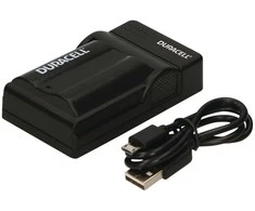 Duracell Skaitmeninio fotoaparato akumuliatoriaus įkroviklis, USB, Baterijos įkroviklis patalpoms, Nikon EN-EL15, Juoda, 5 V, 5 V