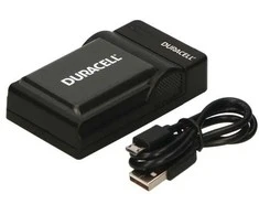 Duracell Skaitmeninio fotoaparato akumuliatoriaus įkroviklis, USB, Baterijos įkroviklis patalpoms, Sony NP-FW50, Juoda, 5 V, 5 V