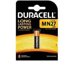 Duracell MN27, Vienkartinės baterijos, Šarminės, 12 V, 1 vnt., 18 mAh, MN27