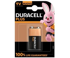 Duracell Plus 100, Vienkartinės baterijos, 9 V, Šarminės, 9 V, 1 vnt., Smėlio spalvos, Juoda