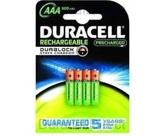 Duracell StayCharged AAA (4 vnt.), Įkraunama baterija, AAA, Nikelio-metalo hidrido (NiMH), 4 vnt., 800 mAh, 44,5 mm