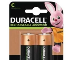 Įkraunamos baterijos Duracell C 3000mAh 2 vnt. pakuotėje
