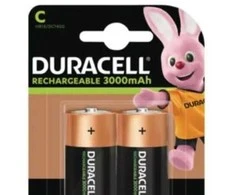 Įkraunamos baterijos Duracell C 3000mAh 2 vnt. pakuotėje
