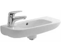 Duravit D-code kriauklė, 50 cm, maišytuvo skylė kairėje