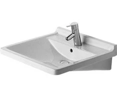 Duravit Starck 3 praustuvas, Viršutinis montavimas, Keramika, Balta, 600 mm