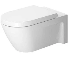 Duravit Seat and cover baltas,hinges stainless steel, Sof