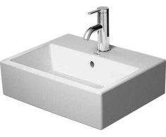 Duravit „Vero Air“ praustuvas rankoms, baldų praustuvas, prie sienos tvirtinamas kriauklė, keraminė, balta, 450 mm