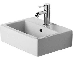 Duravit „Vero Handrinse“ praustuvas, baldų praustuvas, prie sienos tvirtinamas kriauklė, keraminė, balta, 450 mm