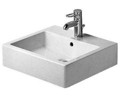 Duravit Vero Washbasin, furniture washbasin, Top-mounted sink, Ceramic, Baltas, 500 mm