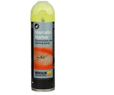 dva Mercalin® Marker FL žymėjimo purškiklis, fluorescencinė geltona