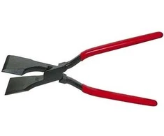 Stubai kampų siūlių replės 60 mm tiesios su plastikine rankena
