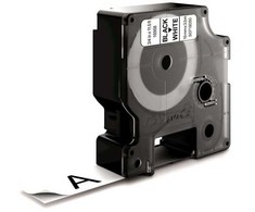 DYMO D1 Durable – juodai baltame fone – 12 mm, juodai baltame fone, nailonas, Belgija, -40–60 °C, DYMO, LabelManager