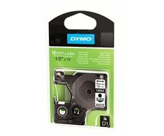 DYMO D1 aukštos kokybės lanksčios nailono etiketės | Originalios | 19 mm x 3,5 m ritinys | Juodas tekstas baltame fone | Savaiminio lipnumo etiketės LabelManager etikečių spausdintuvams | Originalios, juoda ant balto, D1, nailonas, Belgija, -40–60 °C, DYMO