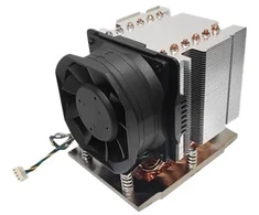 Dynatron Inter-Tech J-12, Oro vėsintuvas, 8 cm, Juodas, Sidabrinis
