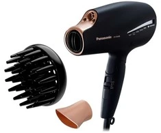 Panasonic | Plaukų džiovintuvas | EH-NA9J-K825 Nanoe | 1800 W | Number of temperature settings 4 | Diffuser nozzle | Juodas/Gold