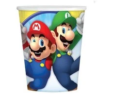 EAR Rea 8 Paper Cups Super Mario 250 Ml