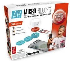 Eastcolight AR Micro-Blocks 3in1 modulinis mikroskopo rinkinys bakterijoms ir virusams