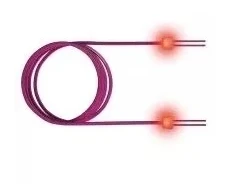 Easylan SACON Światłowodowy kabelis krosowy LED duplex 50/125m OM3, LC/LC, turkio, 2 m (21.16.2222)