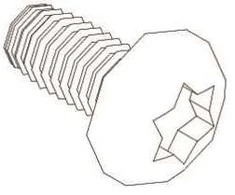 EATON varžtas M5 x 10, torx T25, 50 vnt. pakuotė, savisriegis, skirtas Tabula sistemai