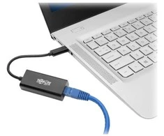 Eaton Corporation „Tripp Lite U436-06N-GB“ USB-C į gigabito tinklo adapteris su „Thunderbolt 3“ suderinamumu - juodas, juodas, Vietnamas, CE, FCC, REACH, 0–45 °C, -10–70 °C, 22,7 mm