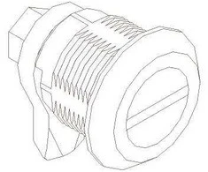 Eaton Electric Tabula užsegimas su įpjova priekyje 220B0011