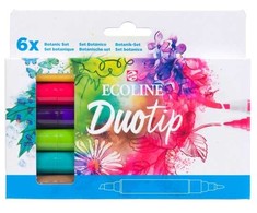 EcoLine „Ecoline Duotip“ žymeklių rinkinys Botanic* | 6 spalvų