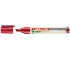 Edding 29 EcoLine, 1 vnt., Raudona, Kalto formos antgalis, Smėlio spalvos, Raudona, Apvali, 1 mm