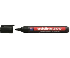 Edding 300-E4, 4 pc(s), Juodas, Mėlyna, Žalias, Raudona, Round, 3 mm
