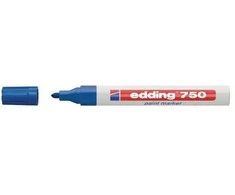 Edding 750 Dažų žymeklis mėlynas 2-4 mm (10 vnt. dėžutėje)