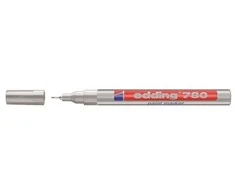 Žymeklis Edding 780 lako pagrindu, apvaliu galiuku, 0.8mm, sidabrinės spalvos