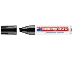 Edding 800, Juodas, Block, Juodas, Baltas, Aliuminio, Extra Bold, 4 mm