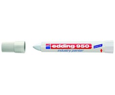 Edding 950, balta, apvalus antgalis, balta, plastikas, 1 cm, CE