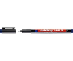 Edding 4-140003, mėlynas, ypač plonas, juodas, plastikas, apvalus, 0,3 mm