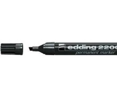 Permanentinis žymeklis Edding 2200C, kirstu galiuku, 1,5-3mm, juodos spalvos