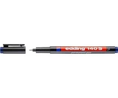 Edding 4-140003, mėlynas, ypač plonas, juodas, plastikas, apvalus, 0,3 mm
