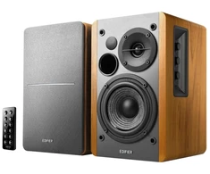 Edifier R1280DB, 2.0 kanalai, laidinis ir belaidis, 42 W, 55–20000 Hz, ruda